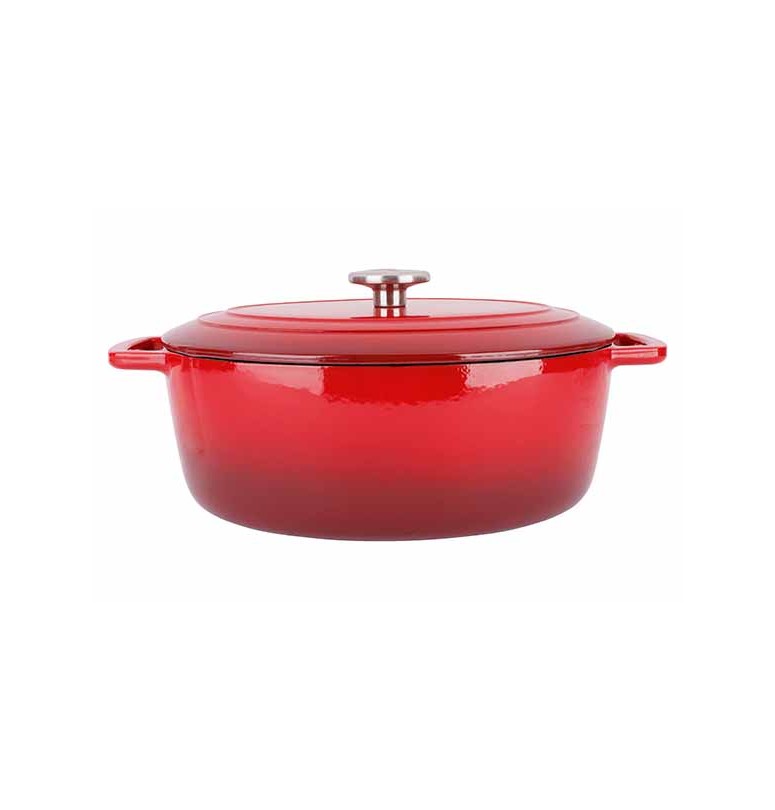 Cocotte Ovale 31 cm rouge