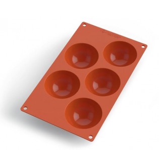 Moule silicone demi-sphères 8 empreintes 5 cm - Silikomart